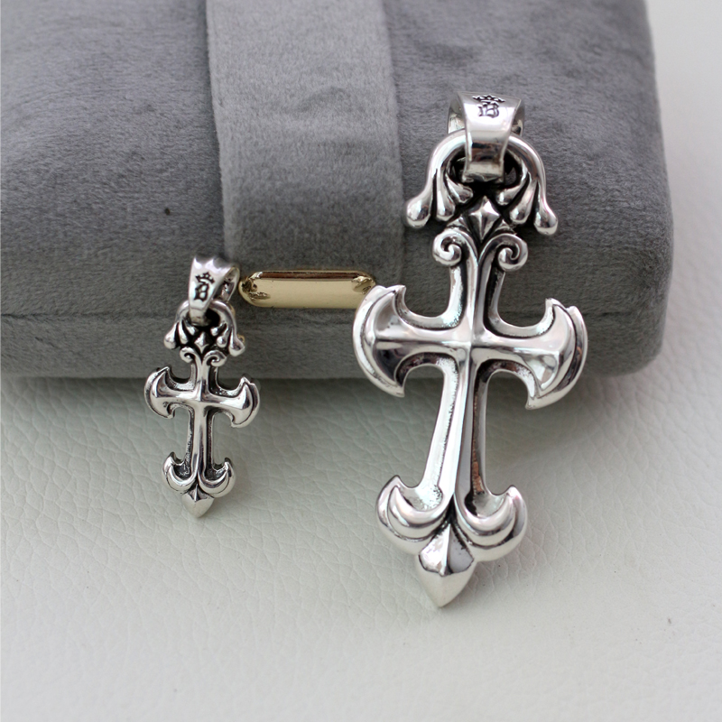 男女通用纯银十字吊坠