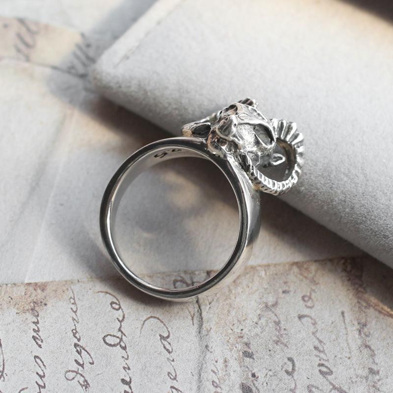 S925纯银复古做旧小众设计感戒指