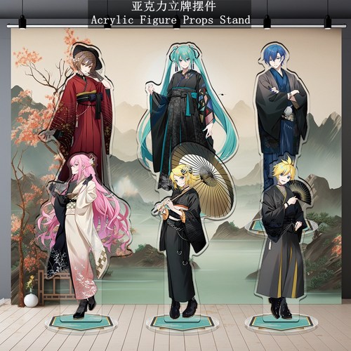 无缝夹层精雕同人初音V家立牌
