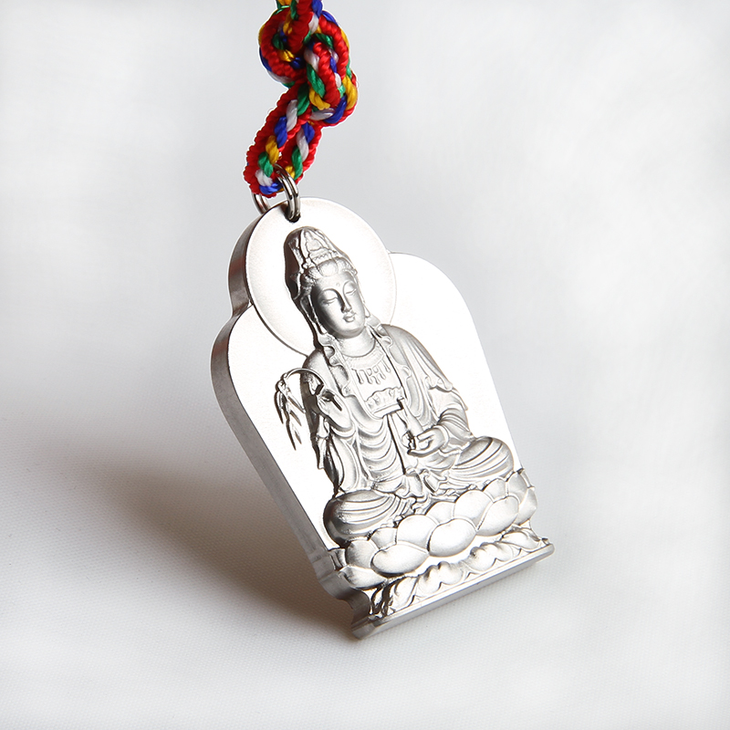 三味佛缘TA2纯钛精雕刻男女吊坠