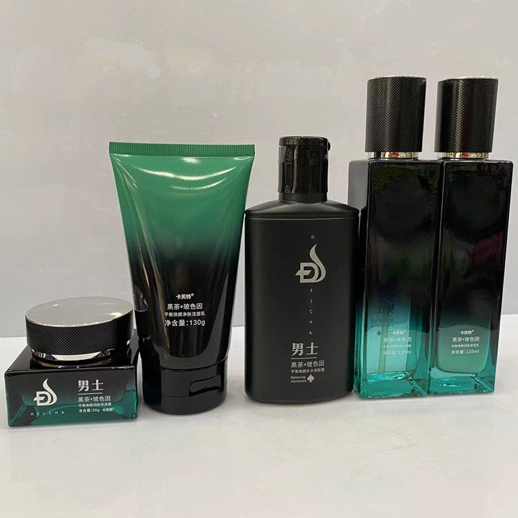 卡芙特男士黑茶平衡焕颜酷爽凝露润肤保湿乳补水润肤露净肤洁面乳