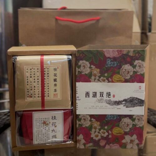 杭州特产西湖双绝礼盒装
