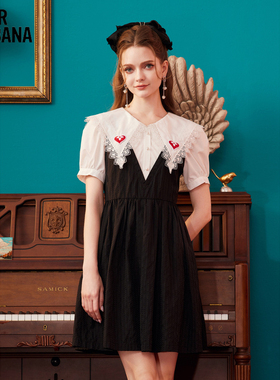 MIKIBANA米可芭娜甜酷千金秋季新款连衣裙Y33OD9129