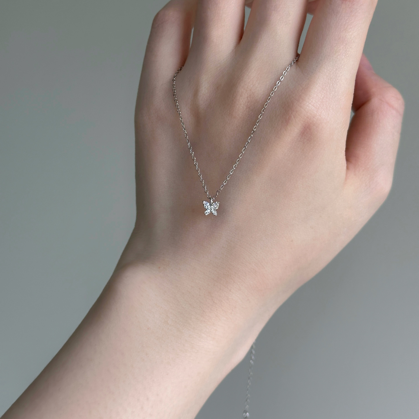 BerberDU家！mini蝴蝶锁骨项链