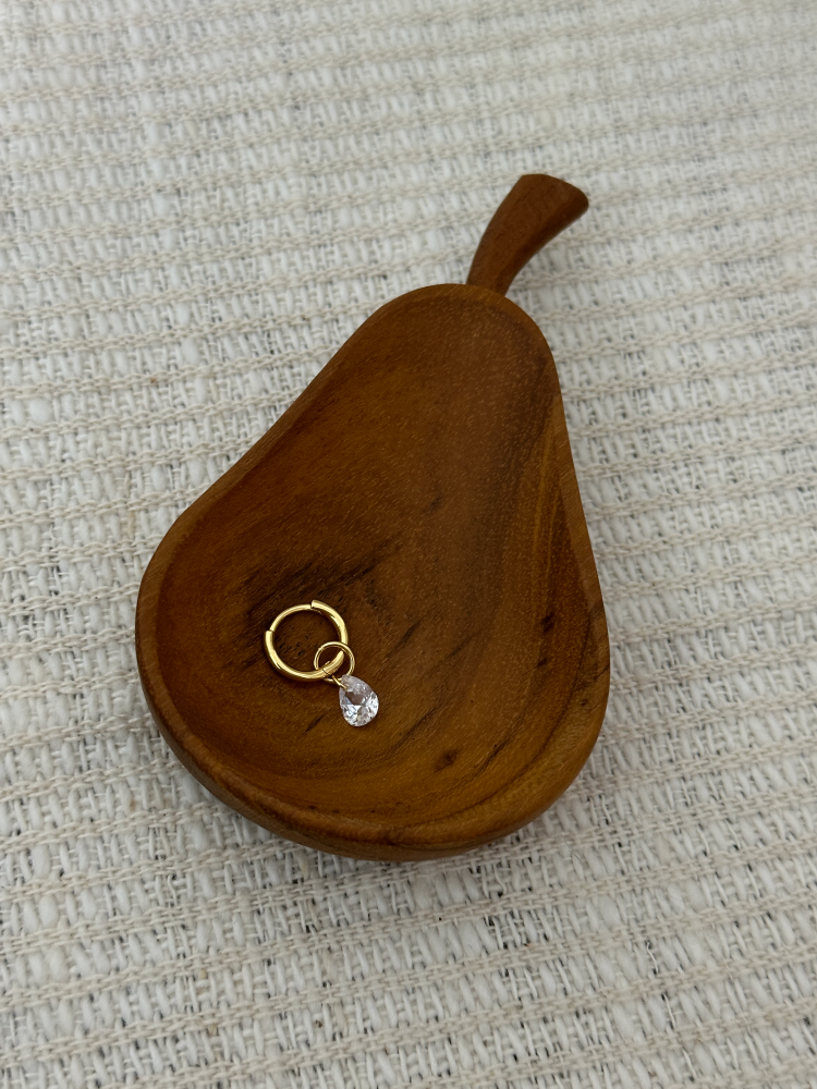 Berber好质感法式水滴耳圈