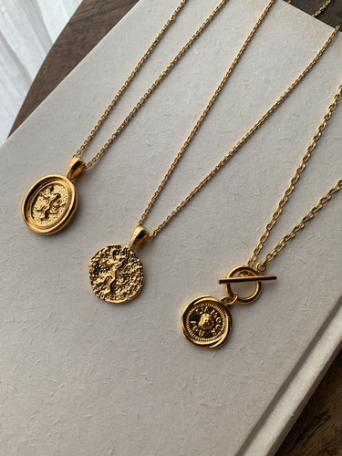 Berber希腊金币复古小众设计项链