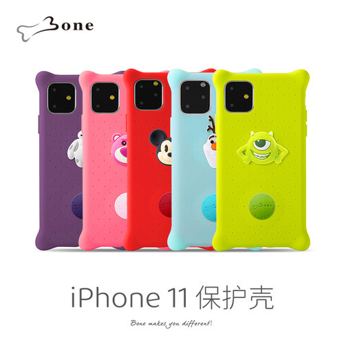 Bone迪士尼联名iPhone11ProMax手机壳适用于可爱苹果11Pro全包防摔ip11创意公仔硅胶11Max高档ins女款保护套-封面