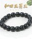 新疆和田玉手链墨玉手链男女士款 天然玉石老型珠手串黑羊脂带证书