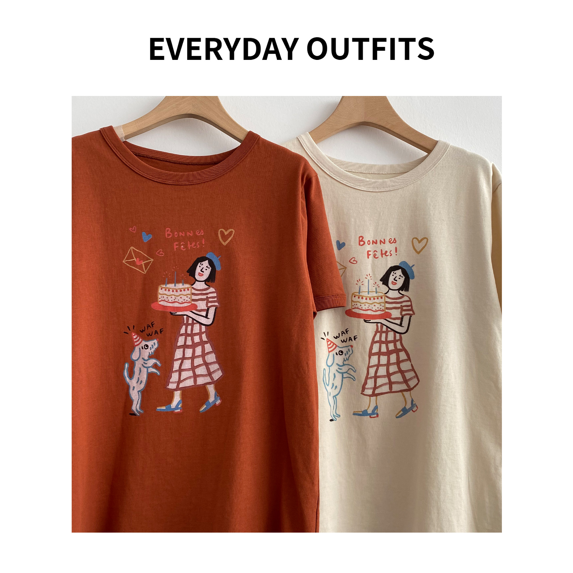 XH-RIDA· 经典实穿.生日蛋糕印花T恤 26休闲时尚百搭夏季 T2560