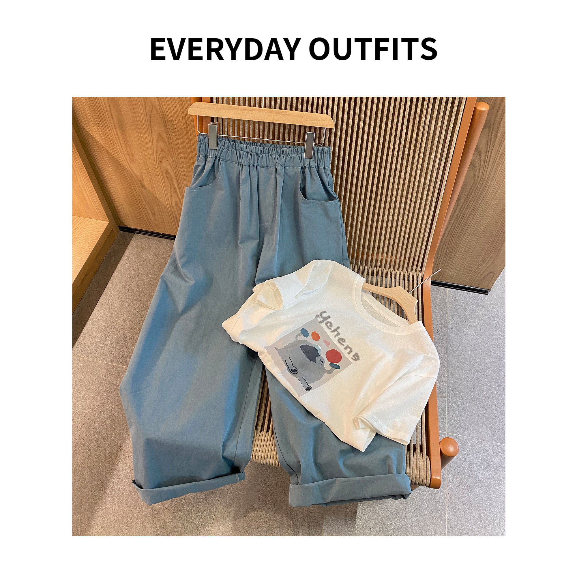 XH-RIDA· 悠闲派·全松紧腰纸袋裤02休闲百搭春夏复古显瘦 K2536