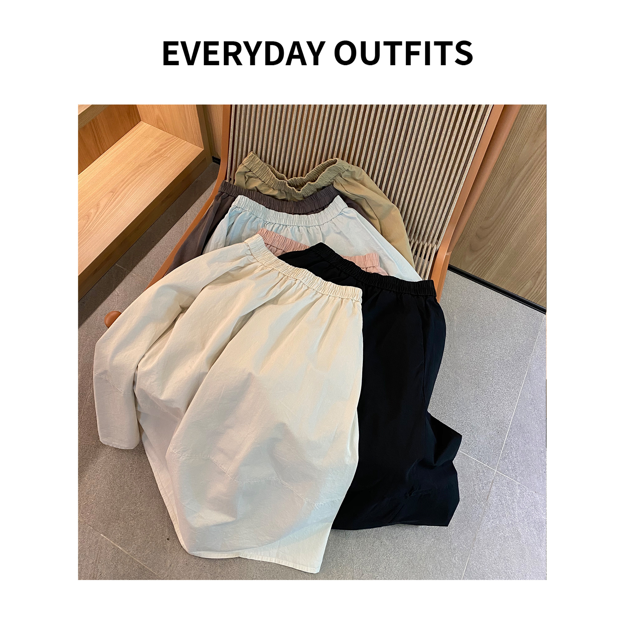 XH-RIDA· 自制日系百搭美学半裙06显瘦休闲简约百搭春季 8533