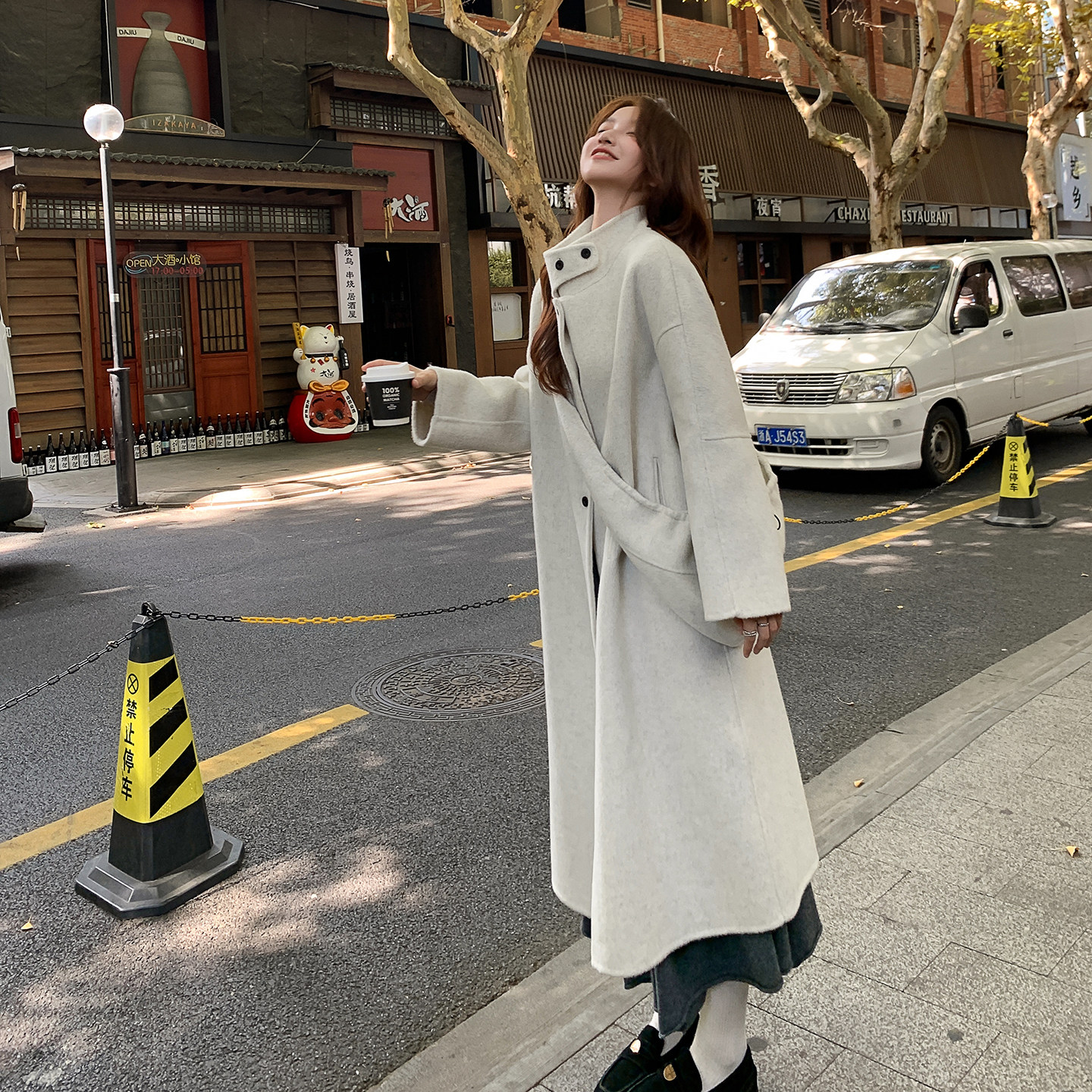 新品现货双面羊绒大衣可脱卸帽子浙宝B121-货号2571-p305-K458,女装毛呢外套,昱儿e优优