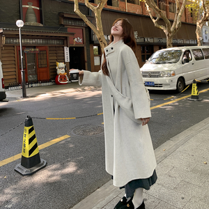 新品现货 双面羊绒大衣可脱卸帽子浙宝B121-货号2571-p305-K458图片