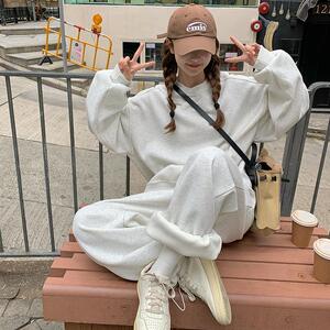现货大货 数据好新款韩版休闲套装B121-2401-加绒p165k228图片