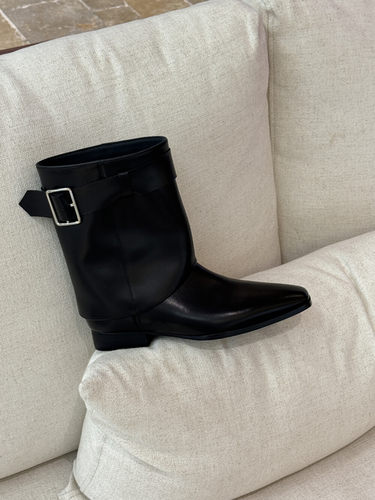 72号现货～【SKOERS】简约百搭高级短靴(小牛皮+羊皮里)  3-321