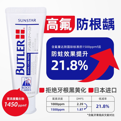 日本进口拜德乐含氟防蛀固齿牙膏