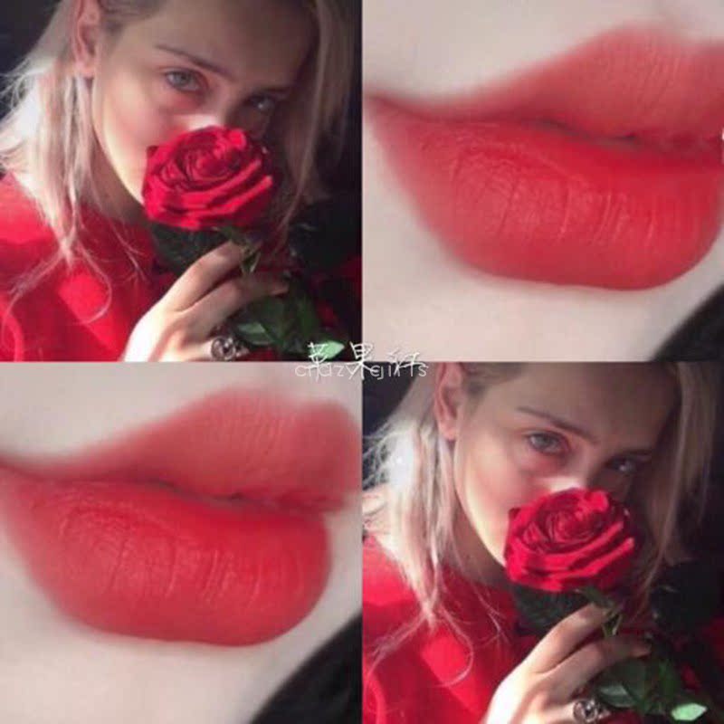 苹果红色口红 手工孕妇口红哑光滋润定制款安全口红哺乳安全无毒