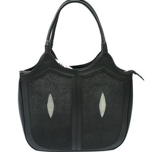 泰国进口珍珠鱼皮真皮女包手提包单肩包斜挎包时尚潮流百搭休闲包