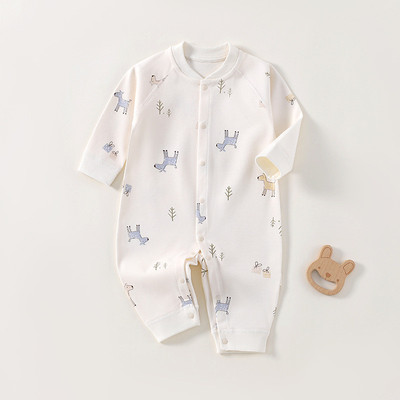 宝宝春季薄棉连体衣00