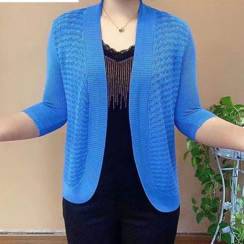 妈妈夏装洋气针织衫32