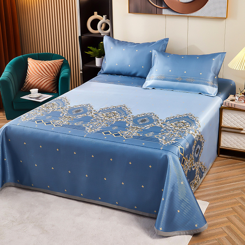 A类加厚牛奶绒床单三件套