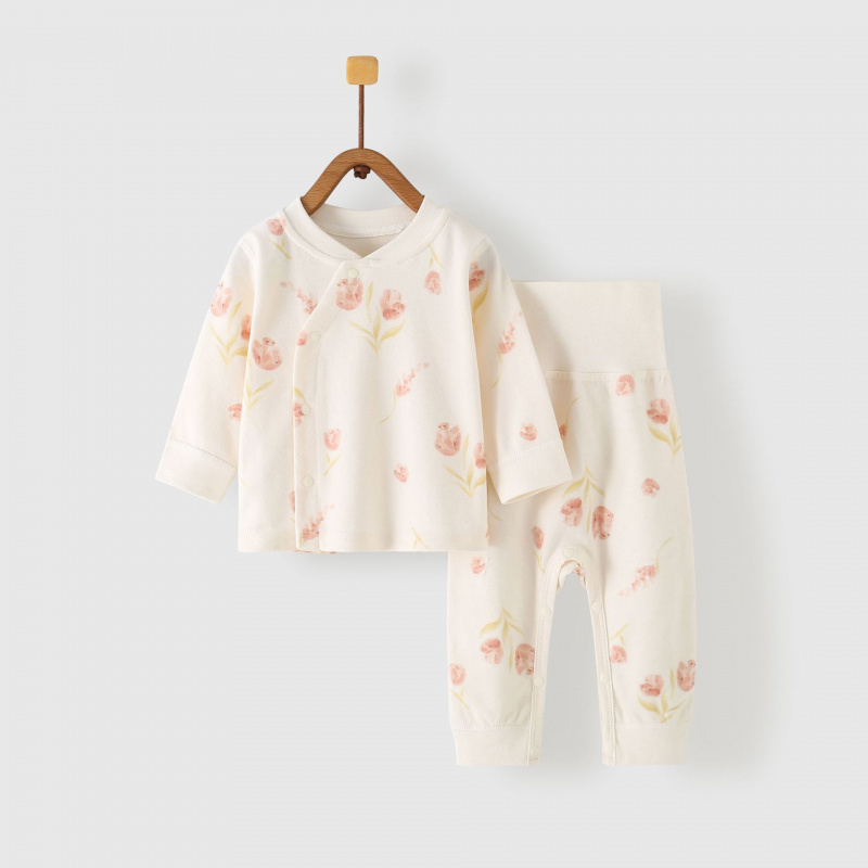 四季款初生婴儿内衣套装纯棉秋衣