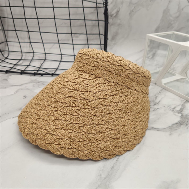 太阳帽女2025新款草编鸭舌海