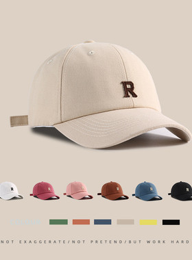 大头围帽子男百搭灰色鸭舌帽防晒遮阳帽加大码深顶显脸小棒球帽女