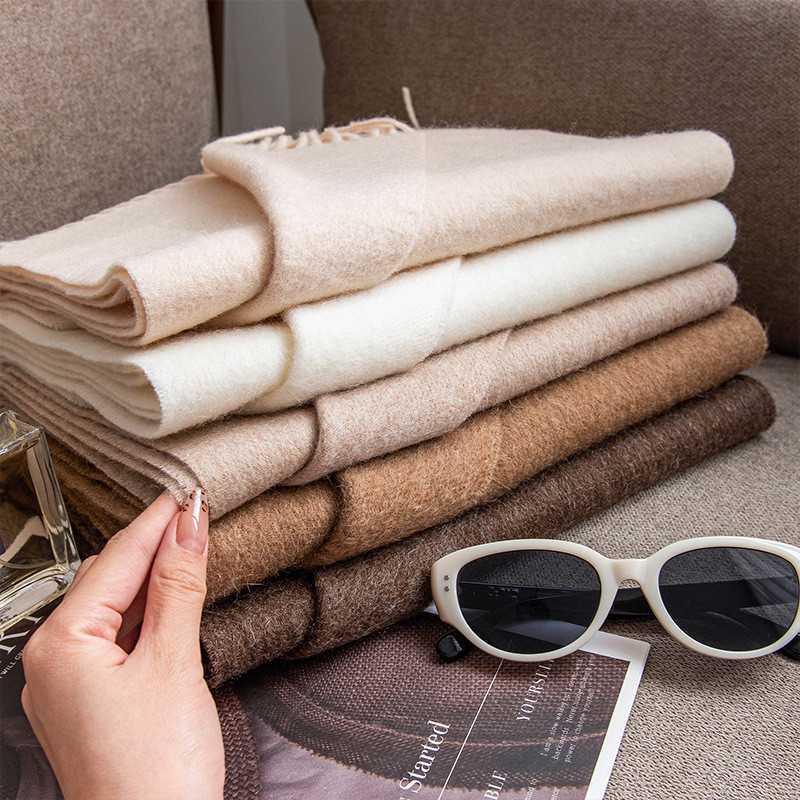 2024新款羊毛混纺堆堆帽女大