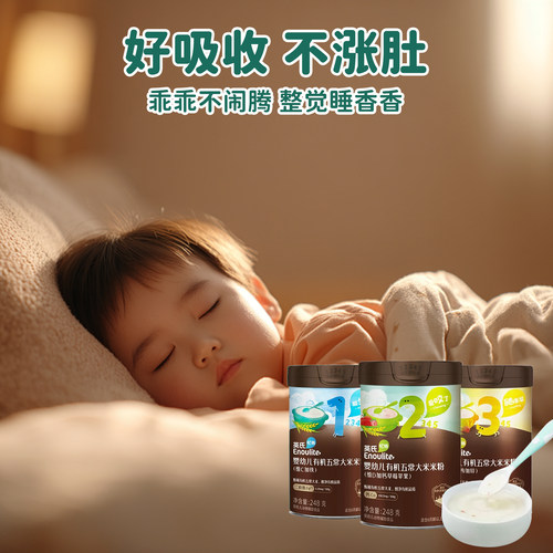 英氏有机米粉 五常大米米粉 婴儿辅食宝宝高铁米粉米糊浓郁米香