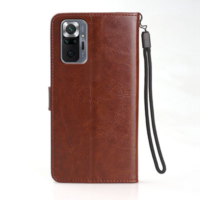 适用 REDMI Note10Pro  India手机壳翻盖小米M2101K6P外壳6.67英寸红米NOTE10PRO印度版保护套皮夹硅胶插卡磁