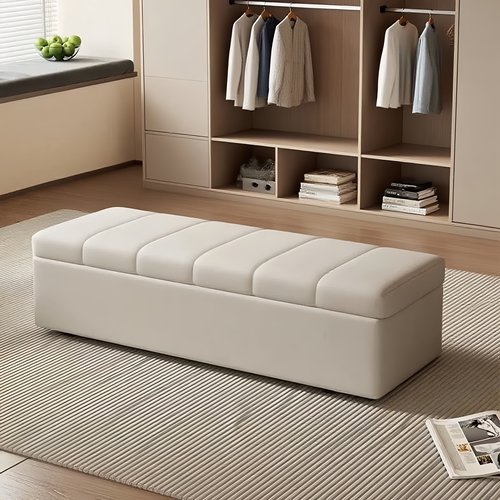 长方形换鞋收纳储物沙发凳