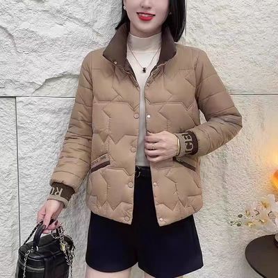 羽绒棉服女2025新款轻薄冬季短款加厚保暖时尚立领棉衣棉袄外套潮