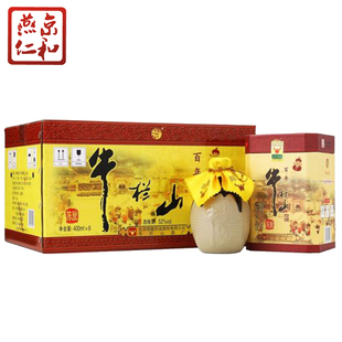 百年牛栏山 52度陈酿白酒（三牛）400ml*6瓶浓香型