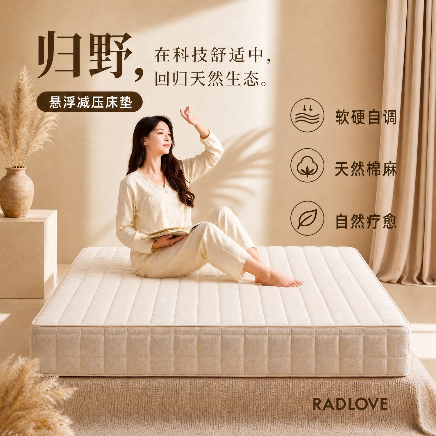 RL席梦思独立弹簧护脊无胶床垫