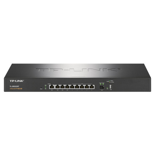 普联TP-LINK TL-ER3229T 10口企业级有线路由器1万兆SFP+光口9网多WAN叠加线路备份内外网多网段防火墙AC