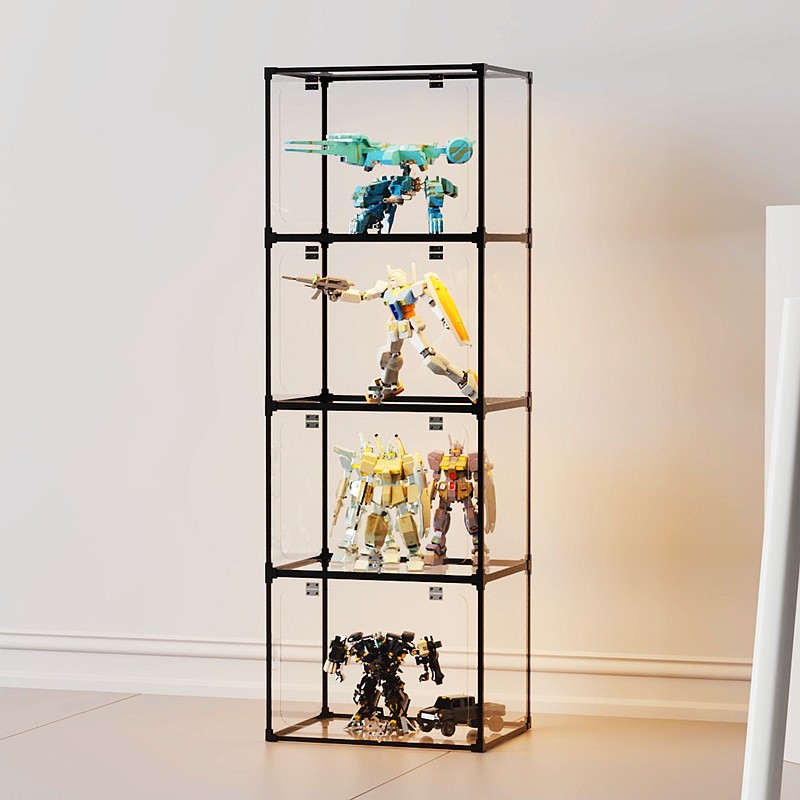 手办乐高展示柜子收纳玩具陈列仿玻璃亚克力透明家用积木模型架子,商业/办公家具,化妆品展柜,淘宝优惠券,粉丝福利购,淘宝优惠卷