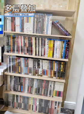 防尘实木CD架木质收纳创意展示架DVD光碟影片架光盘柜盒子唱片架