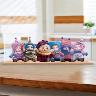 适用超级元气工厂 甜想巡梦马戏团Cino毛绒盲盒公仔收纳展示盒