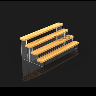 亚克力玩具车模型展示架摆件放公仔娃娃手办梯形架子汽车收纳盲盒