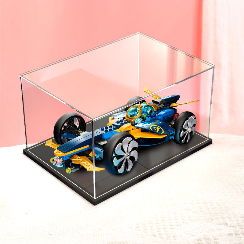 亚克力防尘罩乐高71752幻影忍者水下极速战车积木拼装展示收纳盒