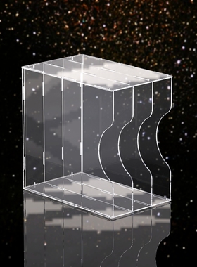 全透明 黑胶唱片架古典怀旧LP2纳架黑胶碟片收纳箱CD架收藏2片盒