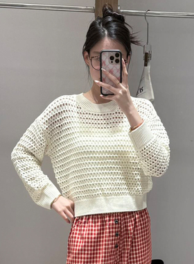 FIZZFLY | 25设计师品牌新款 25年秋季钩针镂空针织上衣