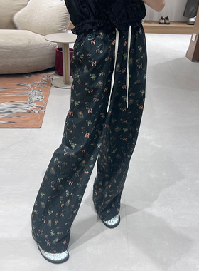 FIZZFLY | 25设计师品牌新款 25SS夏季花朵印花抽绳休闲裤