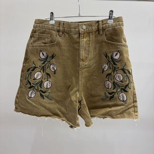 牛仔绣花短裤 新款 26设计师品牌春季 现货询价