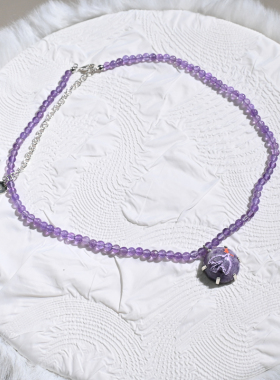 【现货】TysGrocery石头画板半球项链紫云母和鸽子