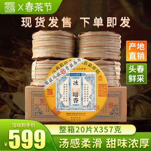 普洱茶生茶2023年冰岛暗香古树茶