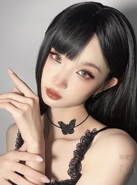 choker黑色小众设计感仙气锁骨链