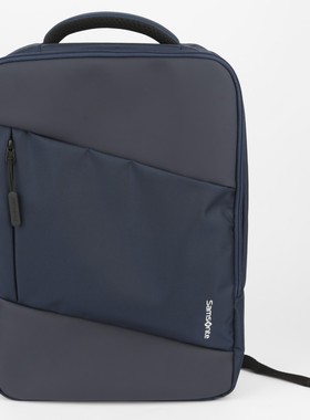 招行新秀丽bt6双肩包15寸笔记本电脑休闲男女旅行背包防泼水黑色