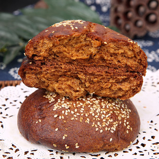 内蒙丰镇风味月饼红糖玫瑰蜂蜜月饼150g混糖胡麻油包邮焙子干货